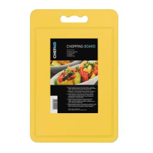 Chef Aid Yellow Poly Chopping Board 35 x 25 x 0.4 cm